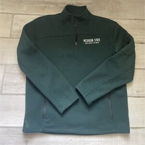 Men's Campus Heritage Michigan State Spartans 1/4 Zip Sweatshirt Size Medium